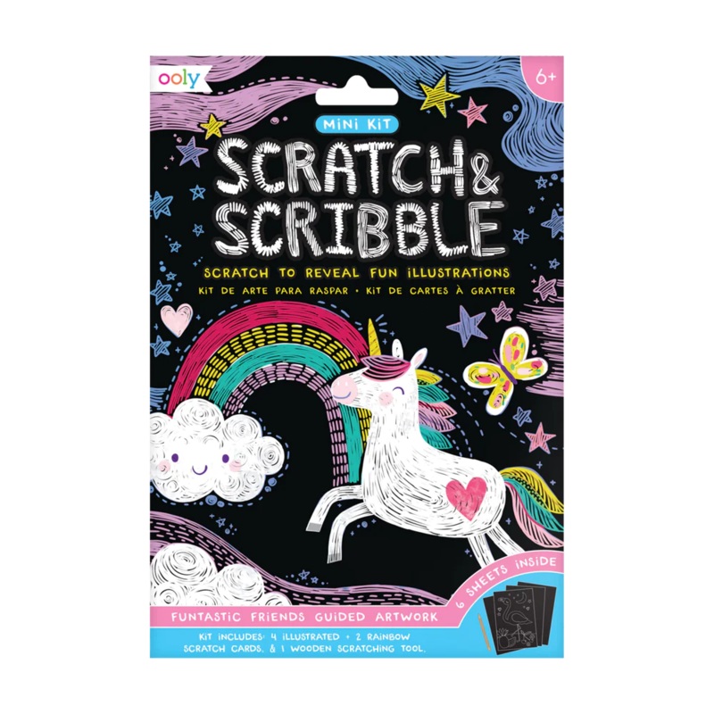 Ooly Mini Scratch & Scribble Art Kit