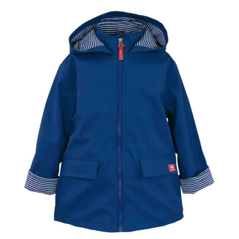 Zipper Raincoat, Nautical Blue
