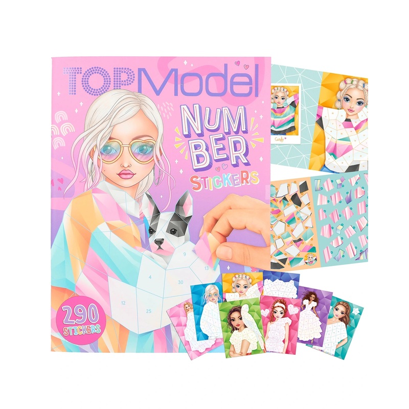 TOPModel Sticker Book Number Fantasy