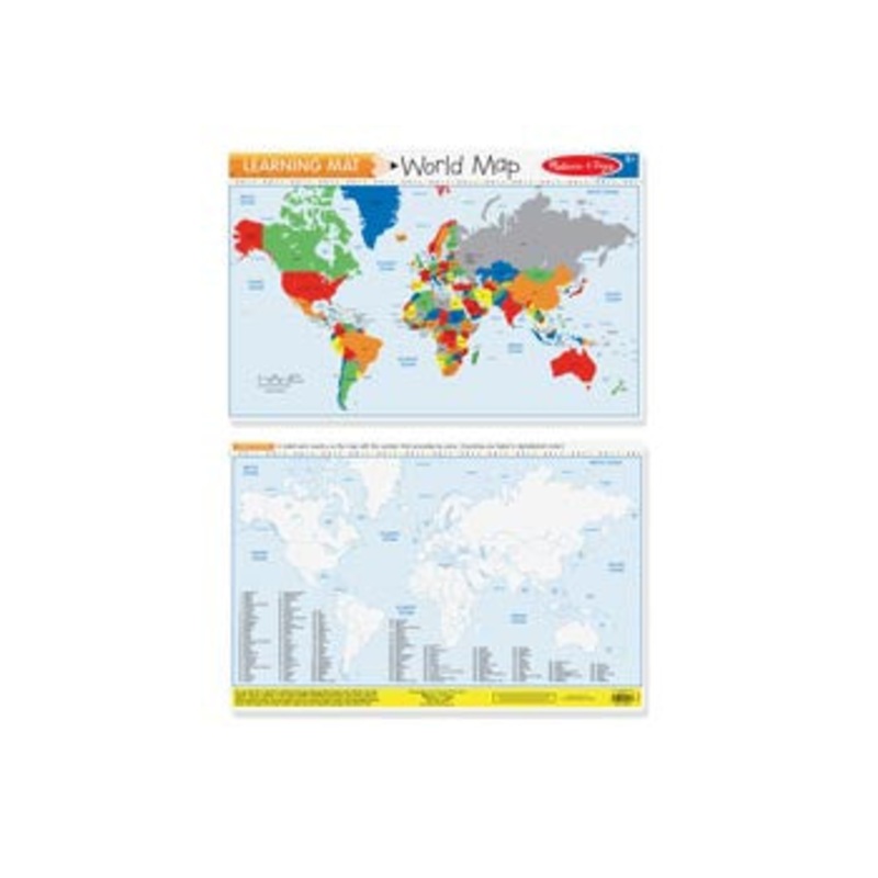 World Map Write-a-Mat