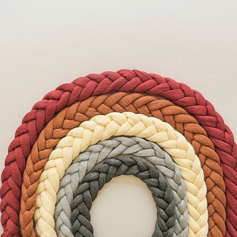 100% Organic Cotton Braided Pacifier Clip By Oh Dubidu