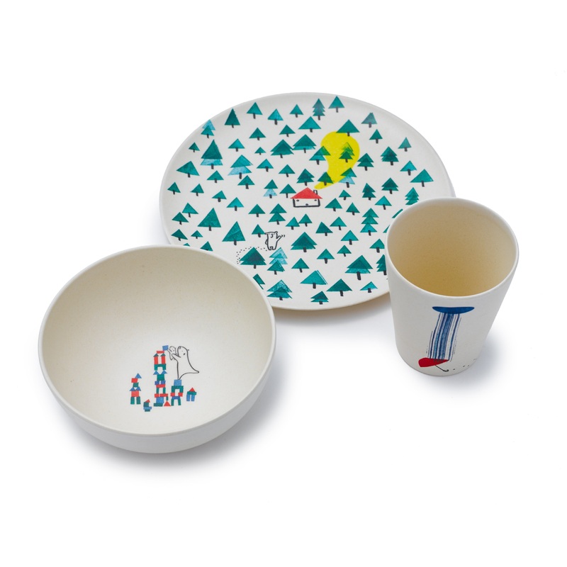 Bamboo Dinner Set | Bear