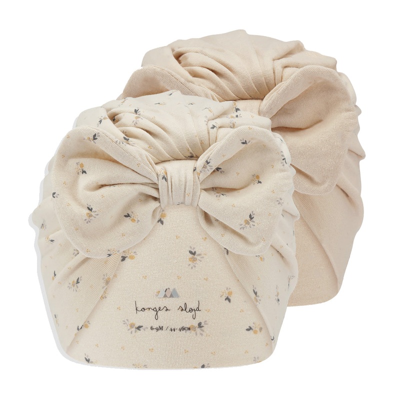 Organic Cotton 2 Pack Bambi Bonnet | Petales / Smoke Grey