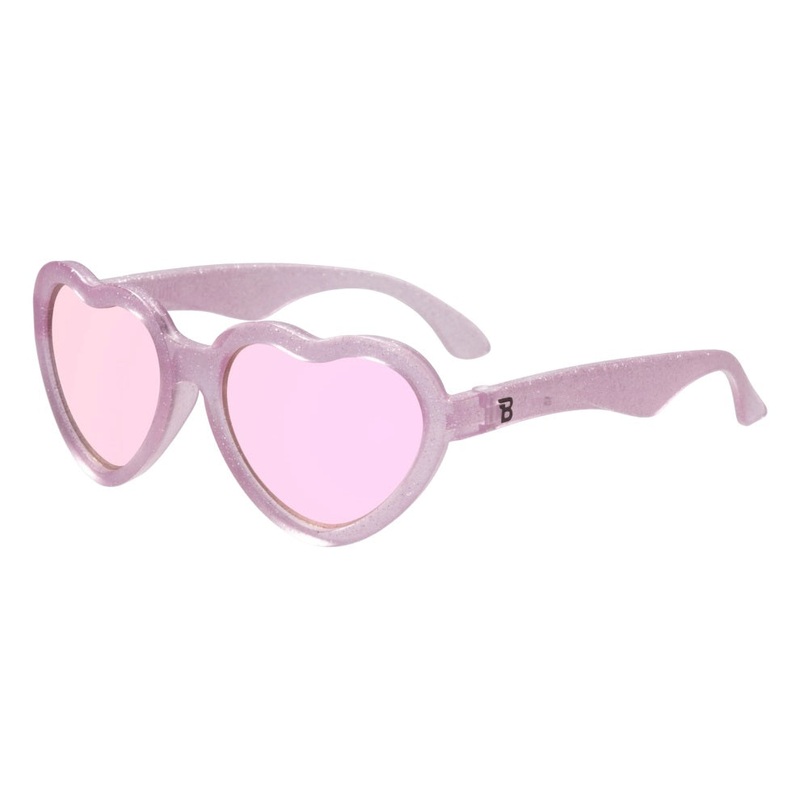 Baby and Kids Heart Sunglasses - Sparkle Squad/Lavender Mirrored Lenses