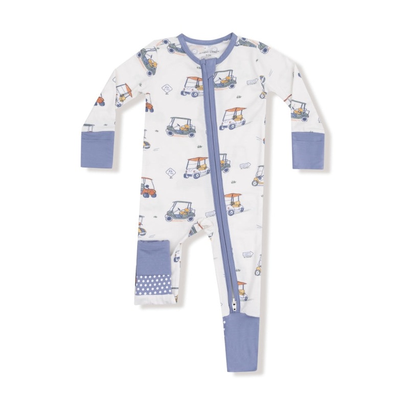 Zooming Golf Carts -2 Way Zipper Romper