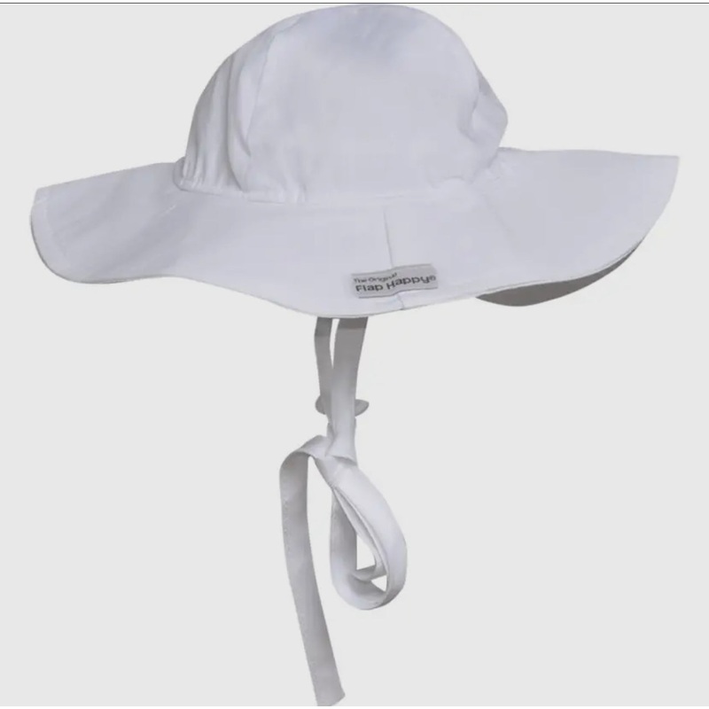 50+ UPF White Floppy Swim Hat