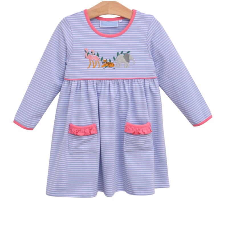 Zoo Friends LS Dress