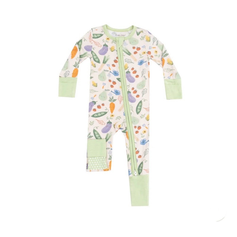 2 WAY ZIPPER ROMPER - VEGGIE PATCH
