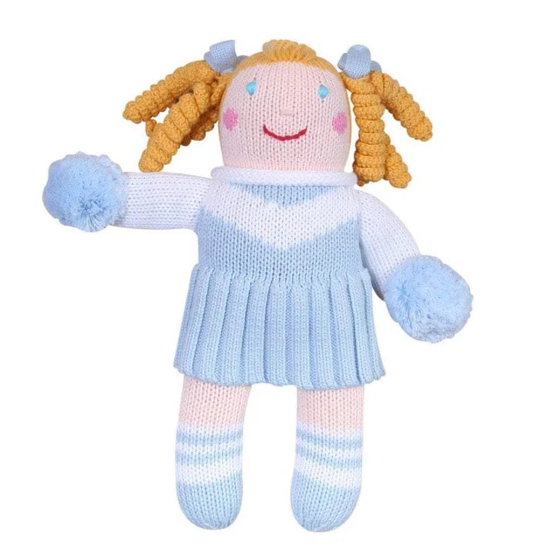 7" Cheerleader Knit Doll Rattle