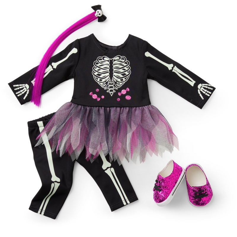 You Glow, Girl! Skeleton Costume for 18-inch Dolls