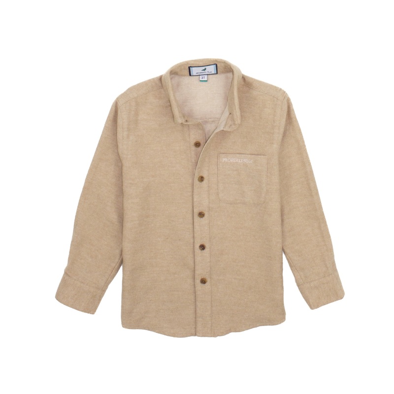 Boys Breeze Shirt LS Sand