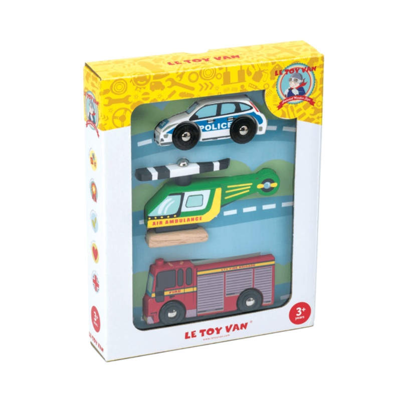 Emergency Vehicles Set - Le Toy Van