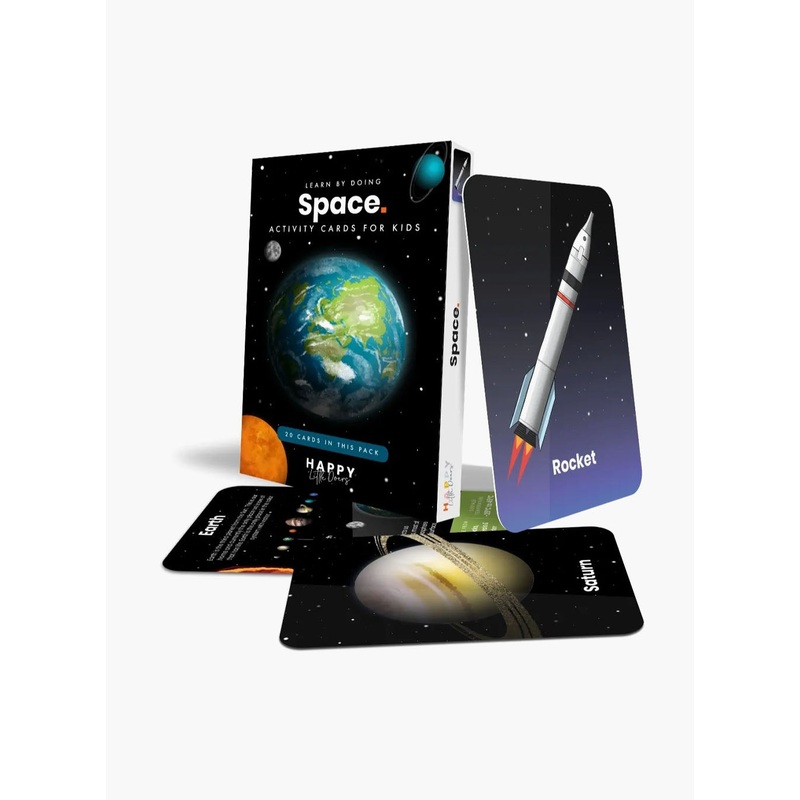 Happy Little Doers Space Activity Flashcards