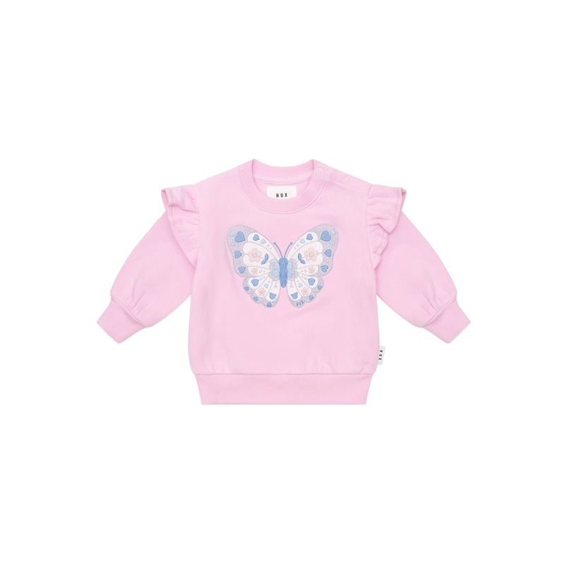 Huxbaby - Butterfly Frill Sweatshirt - HB3270W25