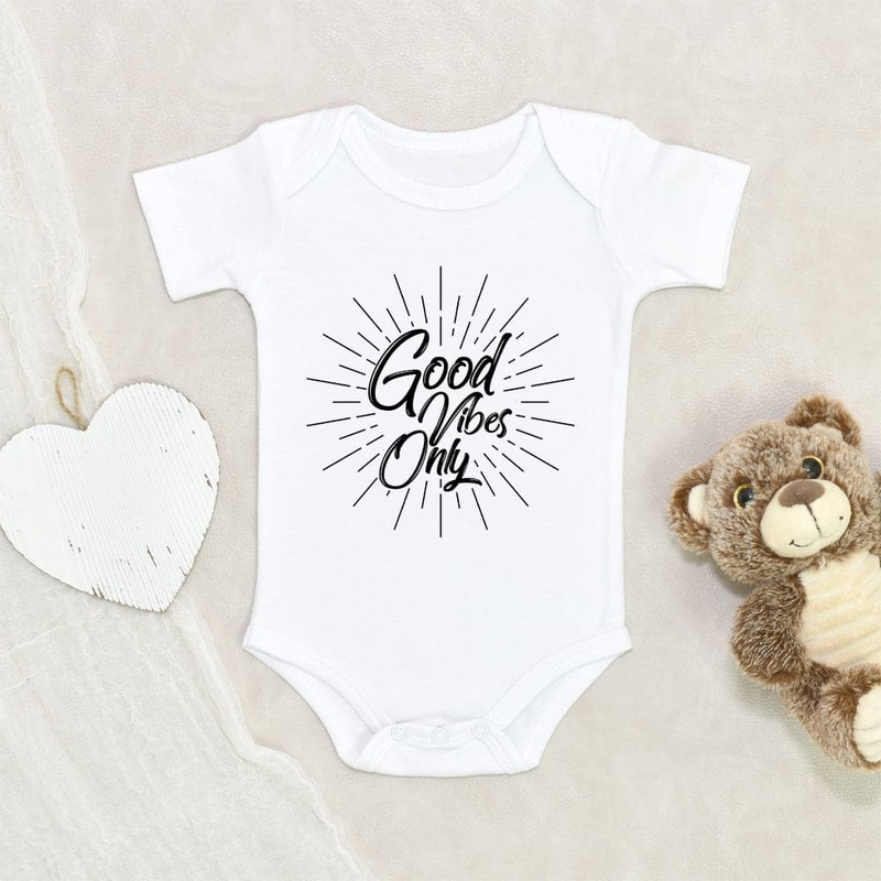 Summer Baby Onesie - Good Vibes Only Onesie - Cute Positivity Onesie