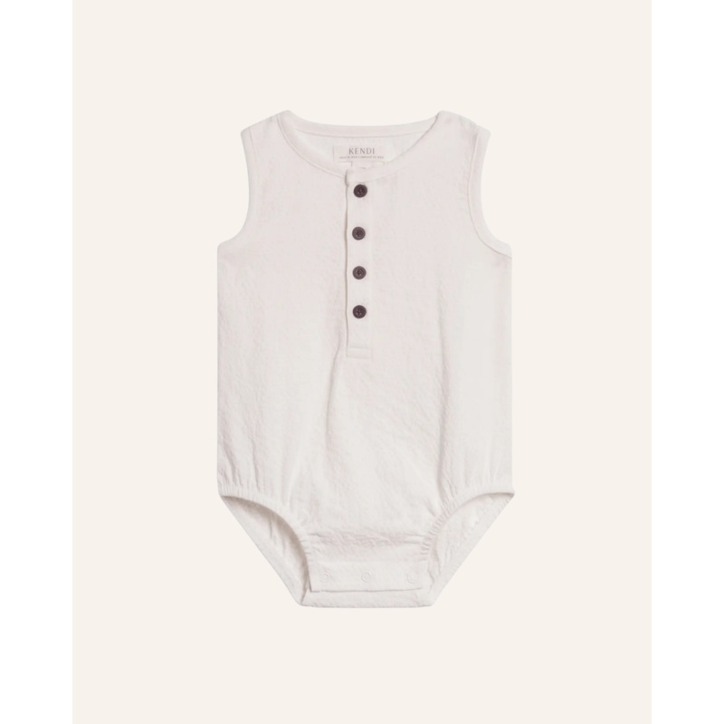 WREN SEERSUCKER BUBBLE ROMPER