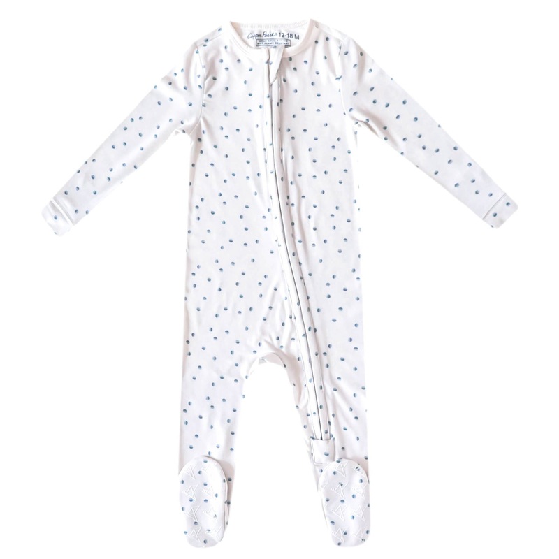 Zip-Up Footie Pajama - Haze