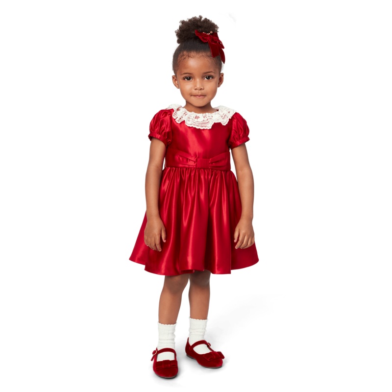 American Girl x Janie and Jack Holly-Red Party Dress for Little Girls