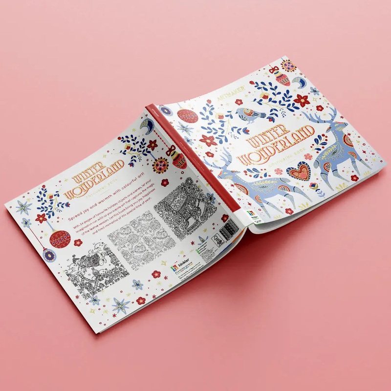 Art Maker Winter Wonderland Colouring Book DISCOUNTED