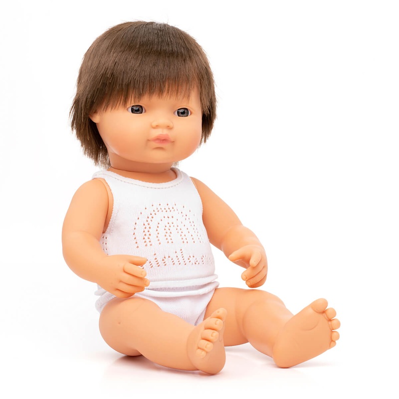 Brown Haired Boy Doll (38cm Caucasian) by Miniland