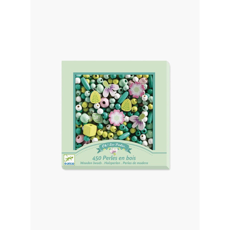 Djeco Wooden Bead Set: Flowers