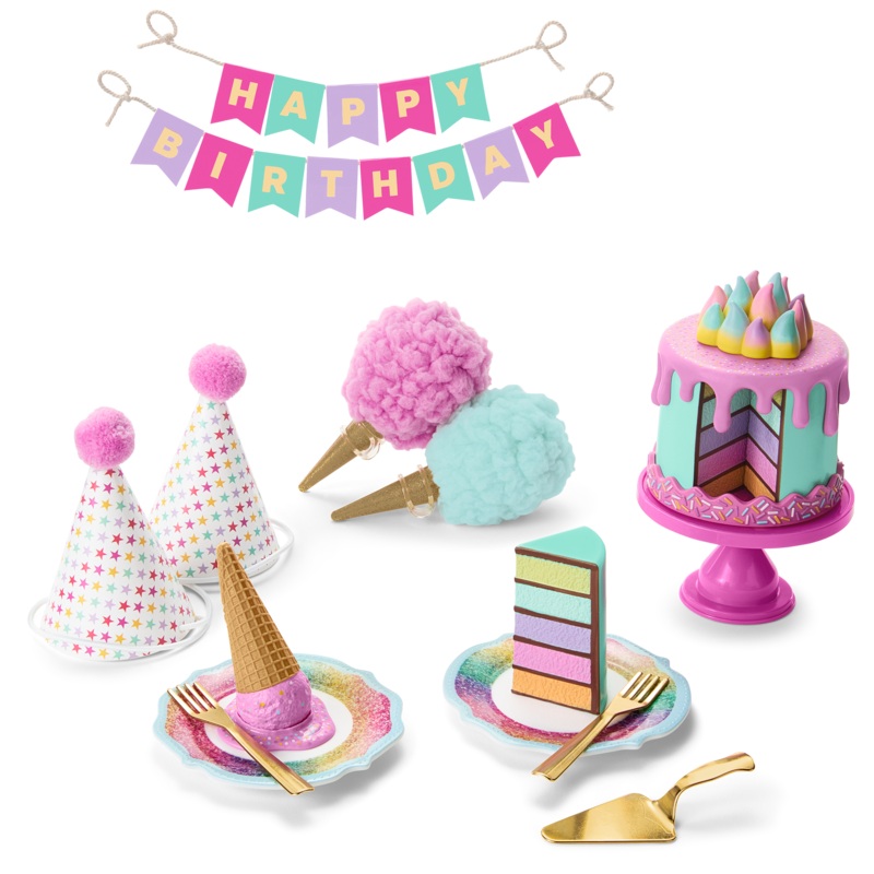 Extra Sweet Birthday Party Set for 18-inch Dolls