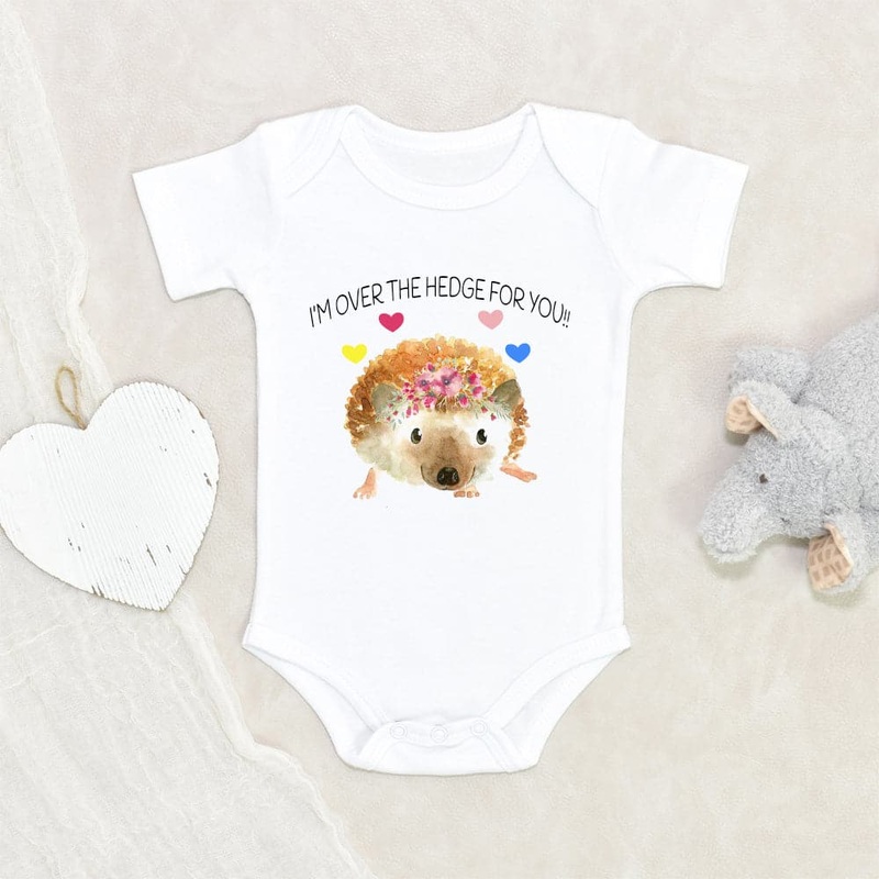 Valentines Hedgehog Onesie - I'm Over The Hedge For You Onesie - Cute Valentines Day Onesie