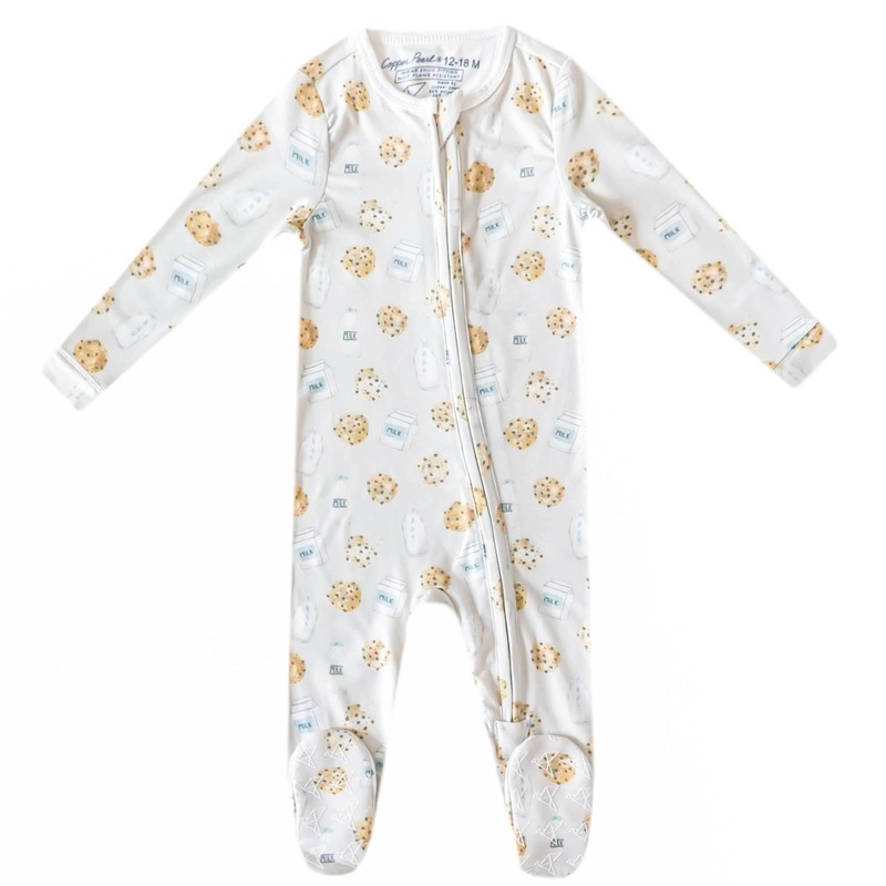Zip-Up Footie Pajama - Chip