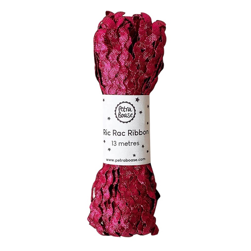 Metallic Ric-Rac Ribbon in Pink Tourmaline by Petra Boase