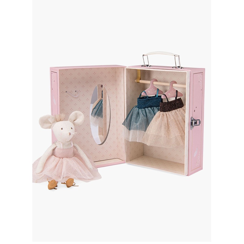Moulin Roty Le Danse Ballerina Mouse with a Suitcase