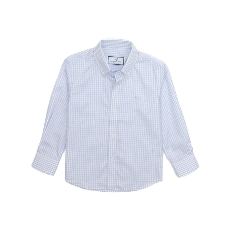 Boys Park Avenue Dress Shirt Cloud Check