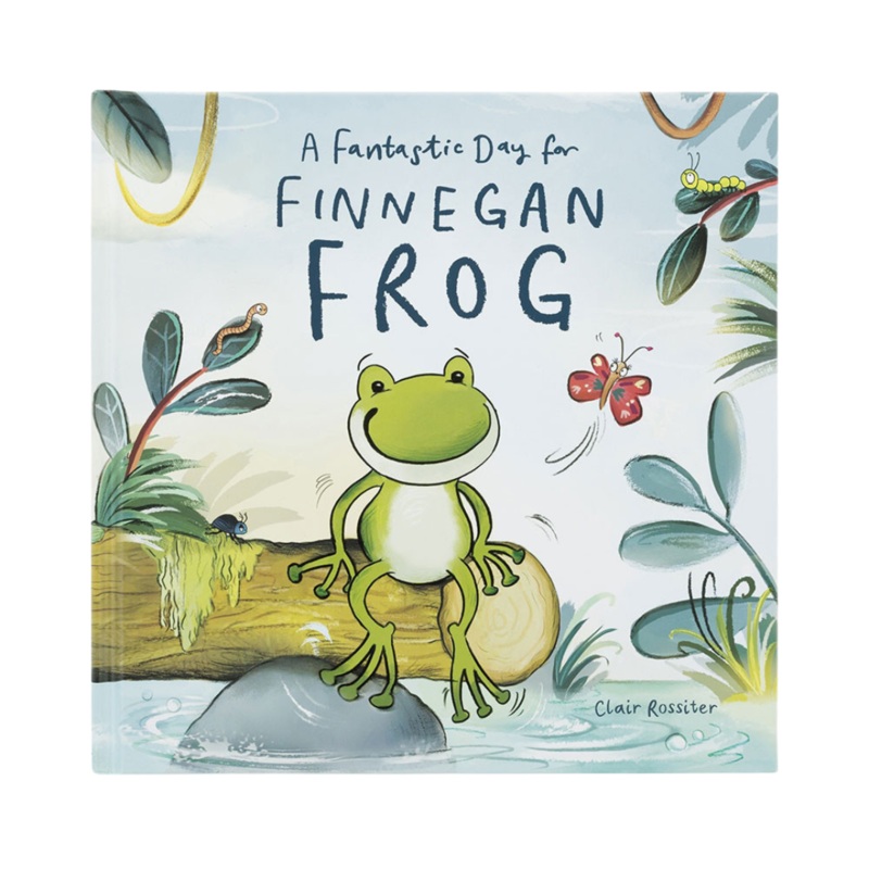 JELLYCAT A FANTASTIC DAY FOR FINNEGAN FROG BOOK