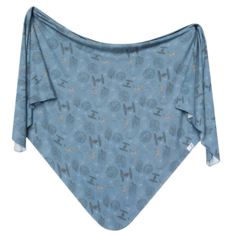 Knit Swaddle Blanket - Starships
