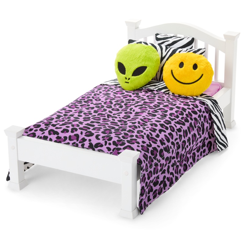 Nickis Bed & Animal-Print Bedding Set for 18-inch Dolls (Historical Characters) ZHU26089977675