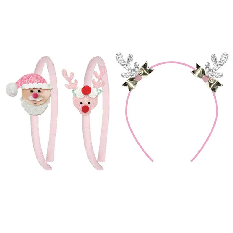 Christmas Party Headband - Pink Poppy DISCOUNTED