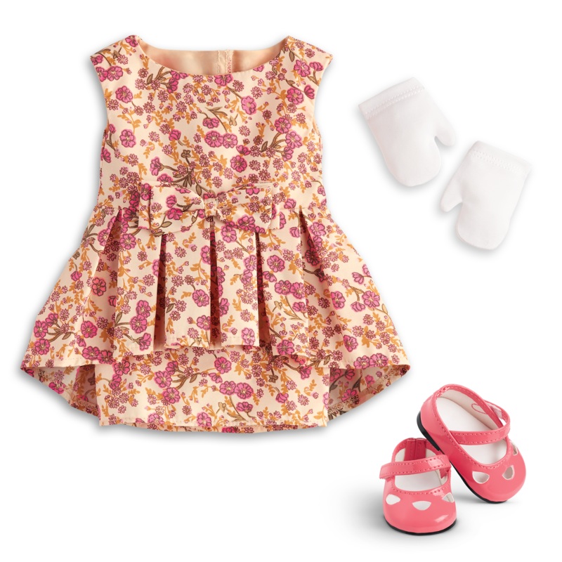 Melodys Fancy Floral Dress for 18-inch Dolls