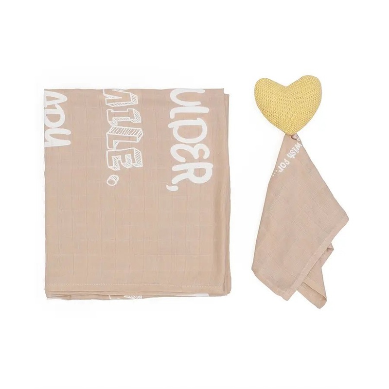 Showering Love Muslin Soothing Blanket with Cuddle Cloth Set