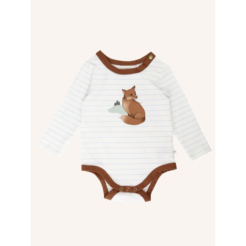 Thoughtful Fox Long Sleeve Bodysuit - Fleur Harris