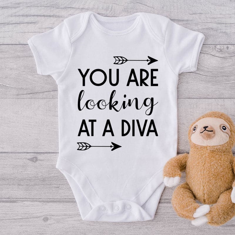 You Are Looking At A Diva-Onesie-Best Gift For Babies-Adorable Baby Clothes-Clothes For Baby-Best Gift For Papa-Best Gift For Mama-Cute Onesie