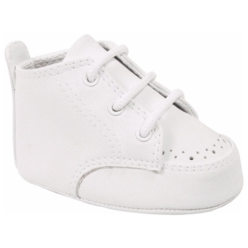Baby Deer Infant White Crib  Shoes