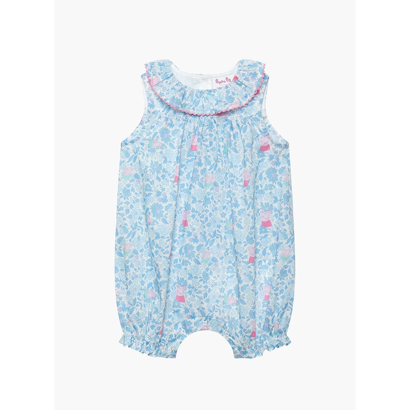 Baby Willow Romper in Blue Peppa Meadow