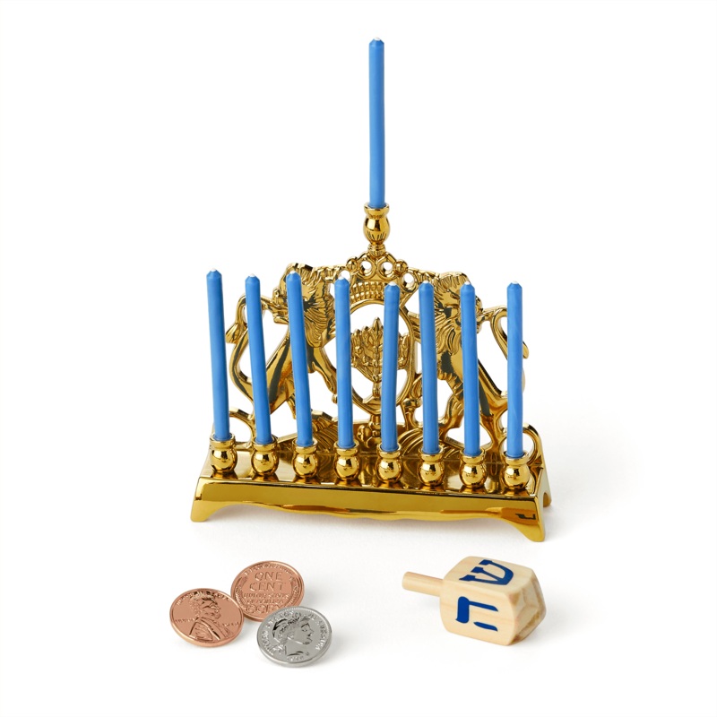 Rebeccas Menorah & Dreidel Set for 18-inch Dolls (Historical Characters)