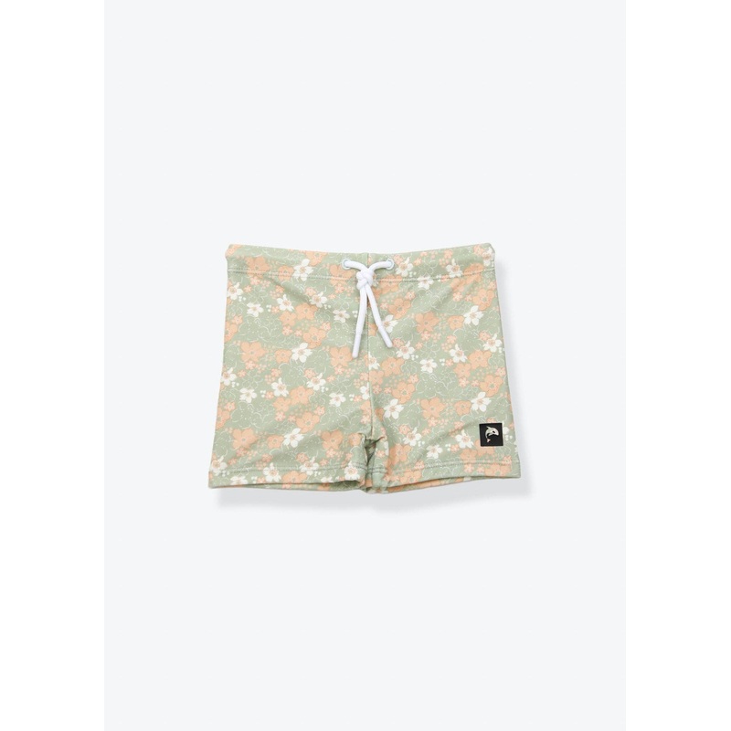 Swim Boardie Shorts _ Evangelina / Sage: 18M - 24M
