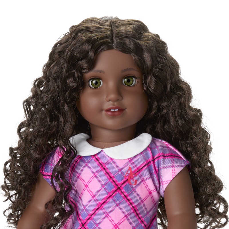 Truly Me 18-inch Doll #127 with curly dark-brown hair