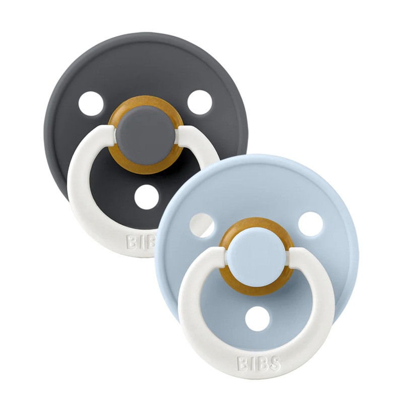 Bibs America Glow 2-Pack Round Pacifier Stage 2