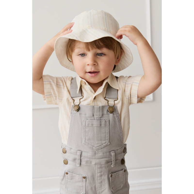 Bucket Hat - Coastal Stripe Cloud