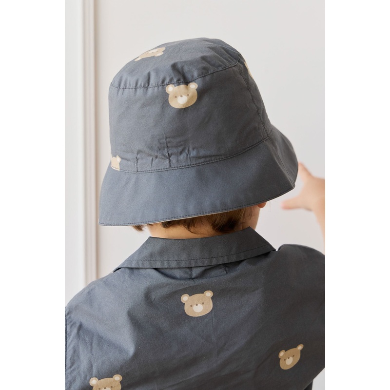 Organic Cotton Bucket Hat - Bobby Bears Shadow
