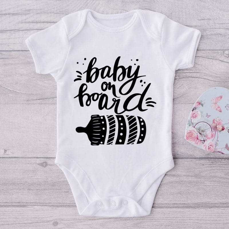 Baby On Board-Onesie-Best Gift For Babies-Adorable Baby Clothes-Clothes For Baby-Best Gift For Papa-Best Gift For Mama-Cute Onesie