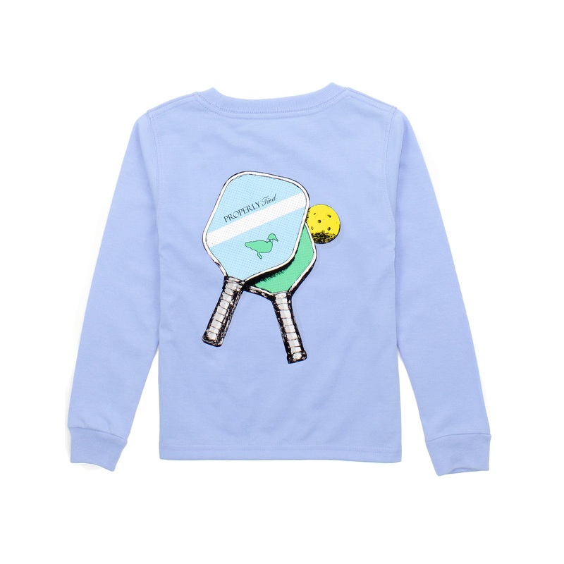 Boys Pickleball LS Light Blue