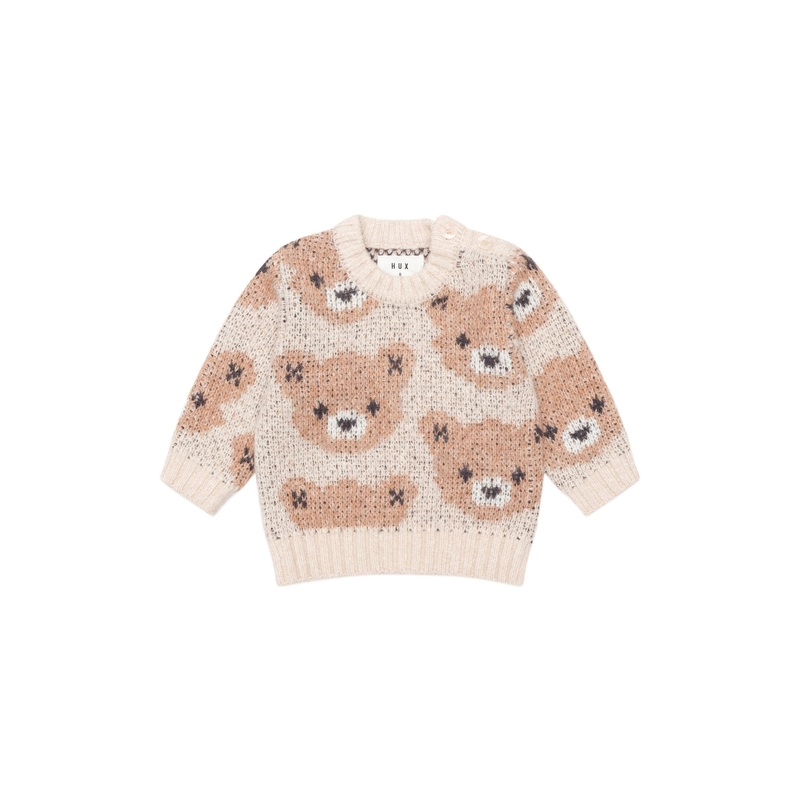 Huxbaby - Ecru Huxbear Knit Jumper - HB5046W25